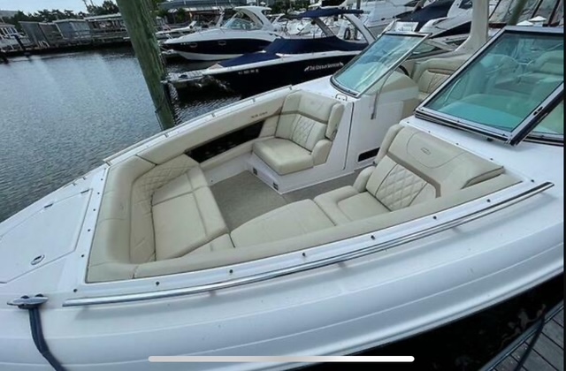 Cockpit Reupholstery — Luxury Cruiser